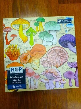 House of Puzzles Mushroom Mania Jigsaw Puzzle, 1000 Pieces